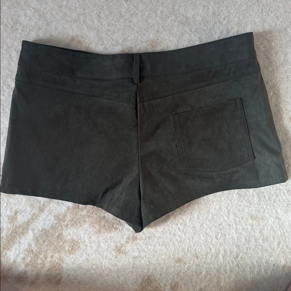 FAUX SUEDE MINI SHORTS - Picture 3 of 3